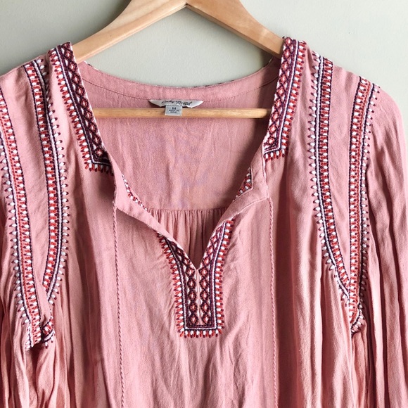 Lucky Brand Tops - 🍀 Lucky Brand Boho Blush Blouse